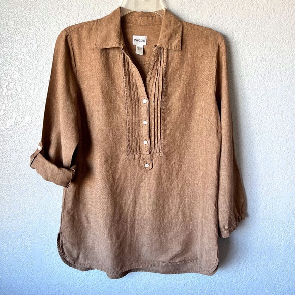 Chico's Tops - Chico’s size 1 ( med/8) linen tunic